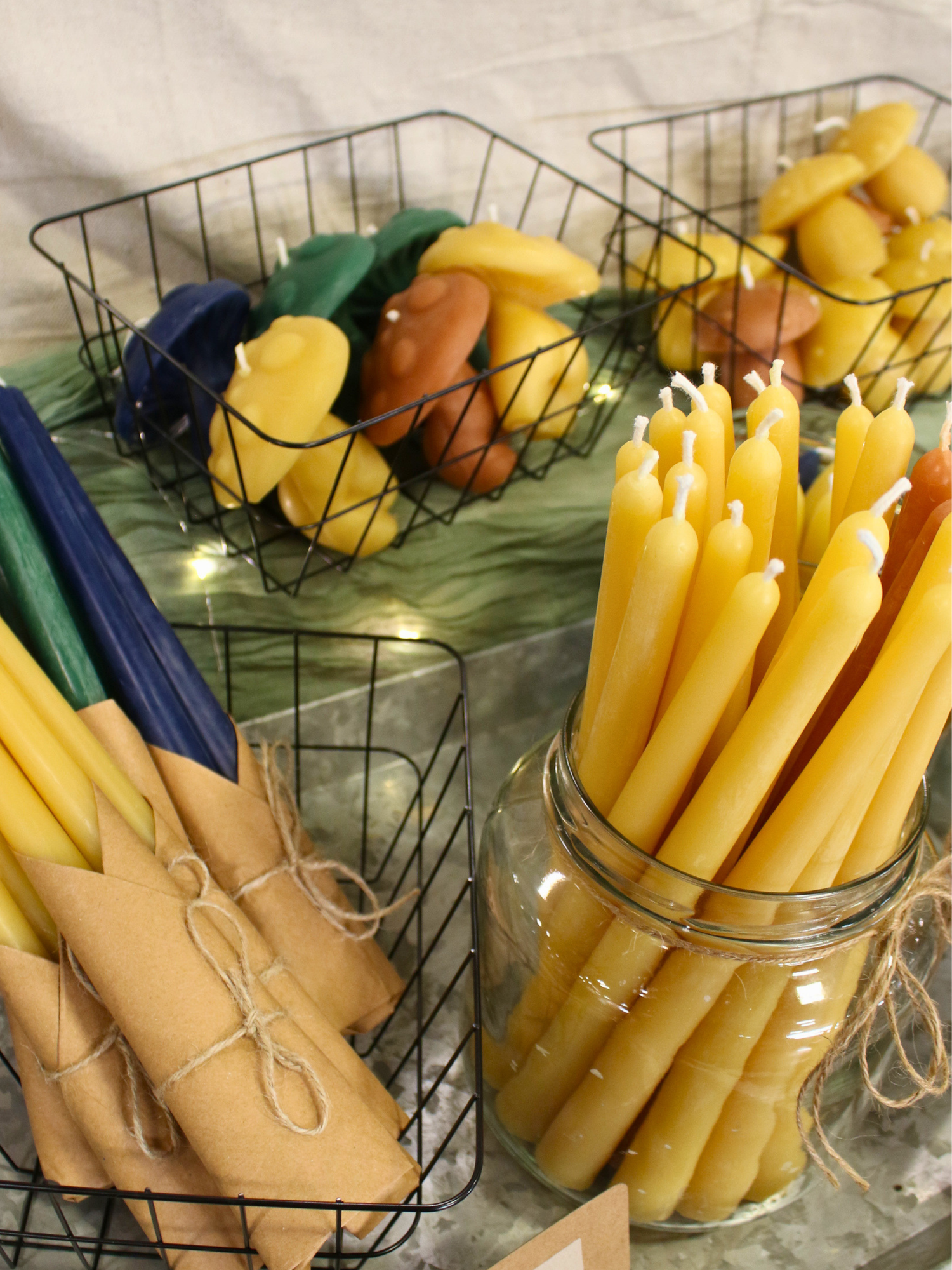 Beeswax Taper Candles