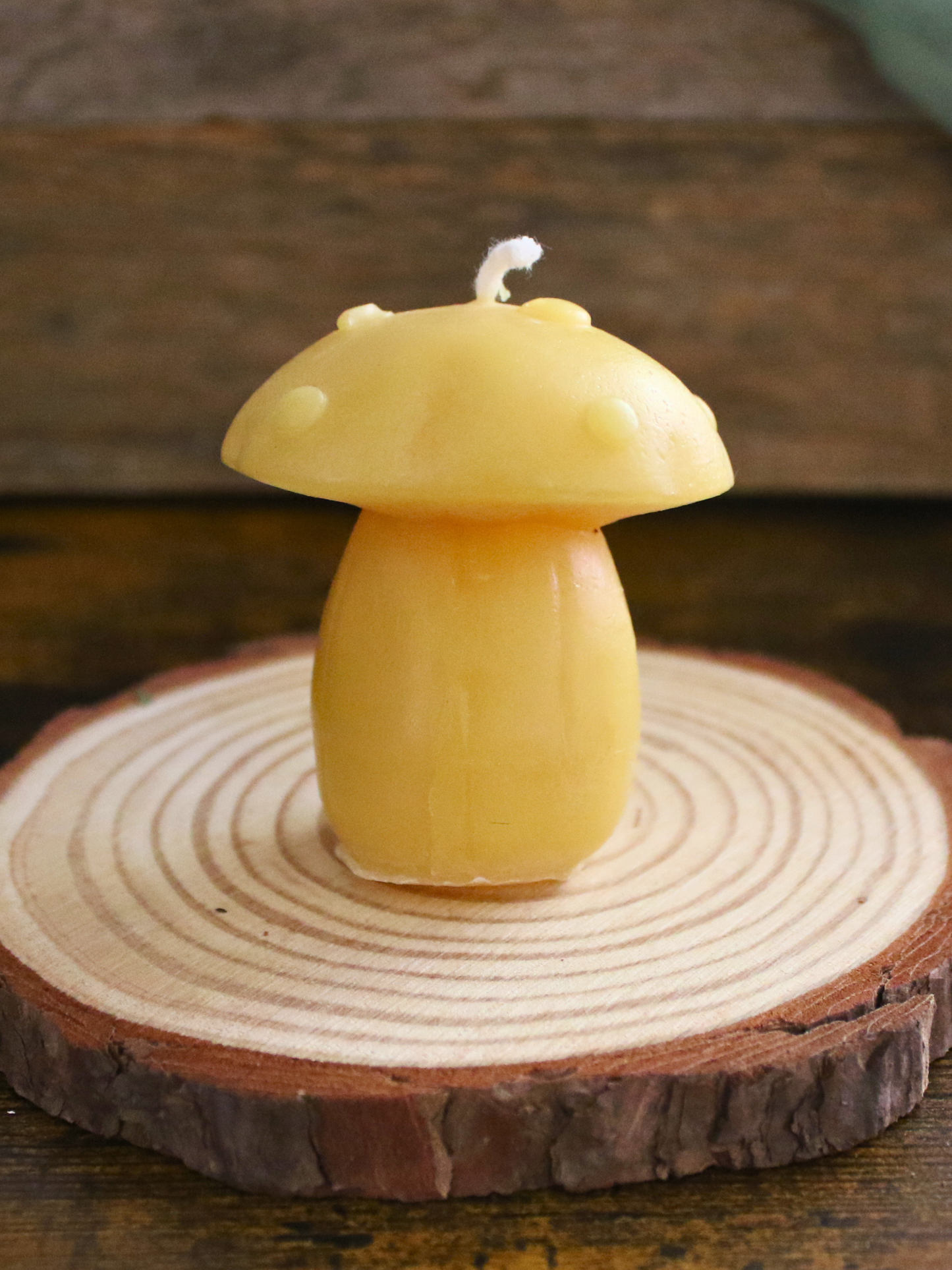 Toadstool Beeswax Candle